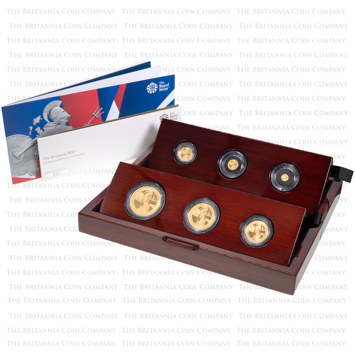 BR17GSET 2017 Gold Proof Six Coin Britannia Set Boxed