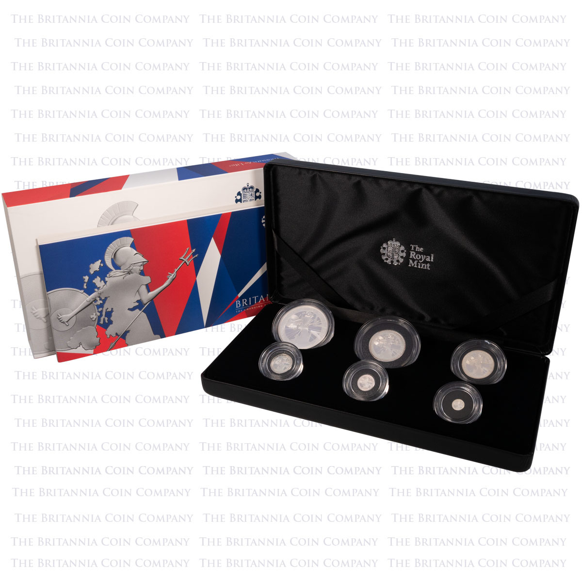 2017 Britannia Six Coin Silver Proof Set Boxed