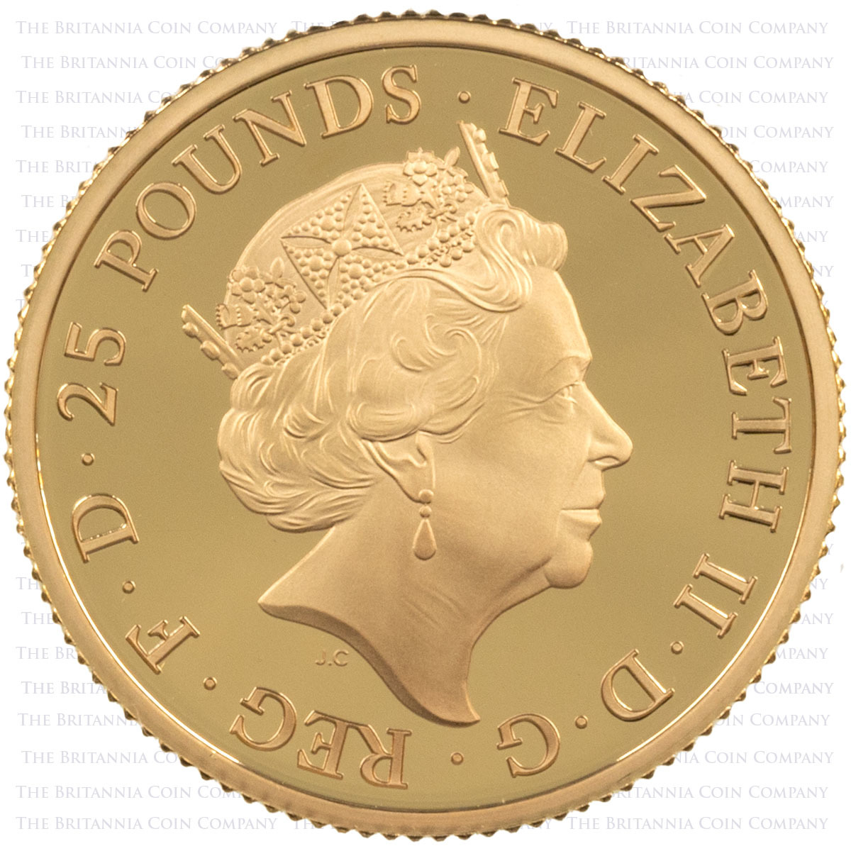BR18GSET 2018 Gold Proof Six Coin Britannia Set 1/4oz Obverse