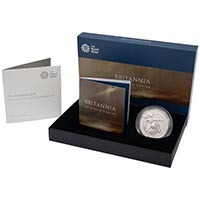 BR19AGN 2019 Britannia One Ounce Silver Brilliant Uncirculated Coin Thumbnail