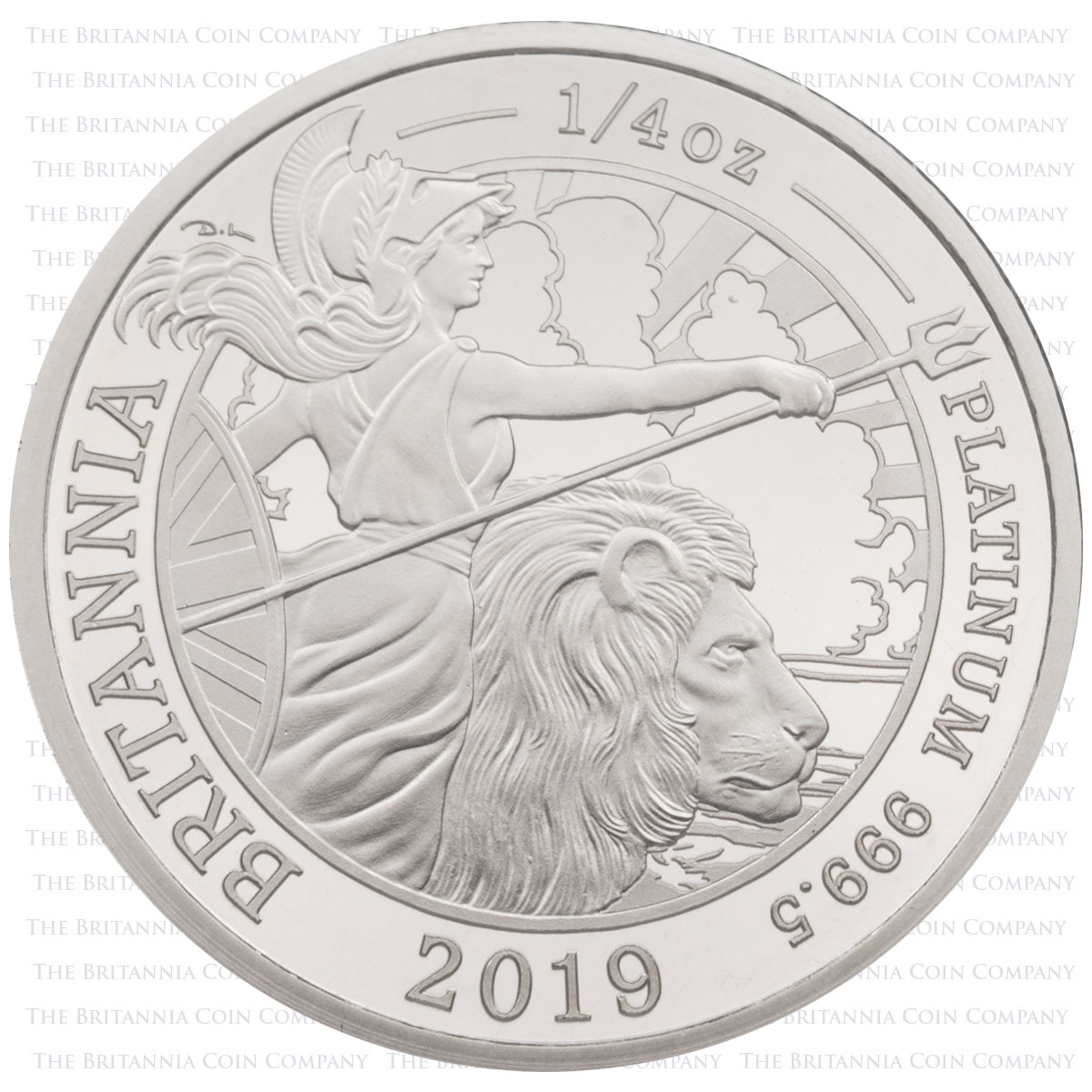 BR19QOPT 2019 Britannia Quarter Ounce Platinum Proof Coin Reverse