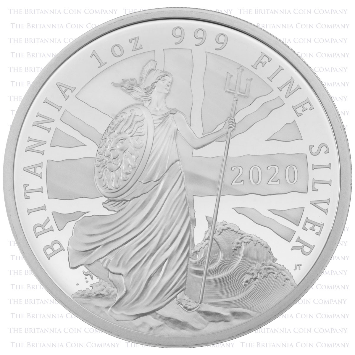 BR20S2O 2020 Britannia Reverse Frosted Silver Proof Two Coin Set Standard