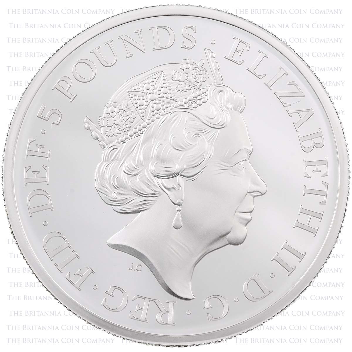 BR212CZ 2021 Britannia 2oz Silver Proof Coin Obverse