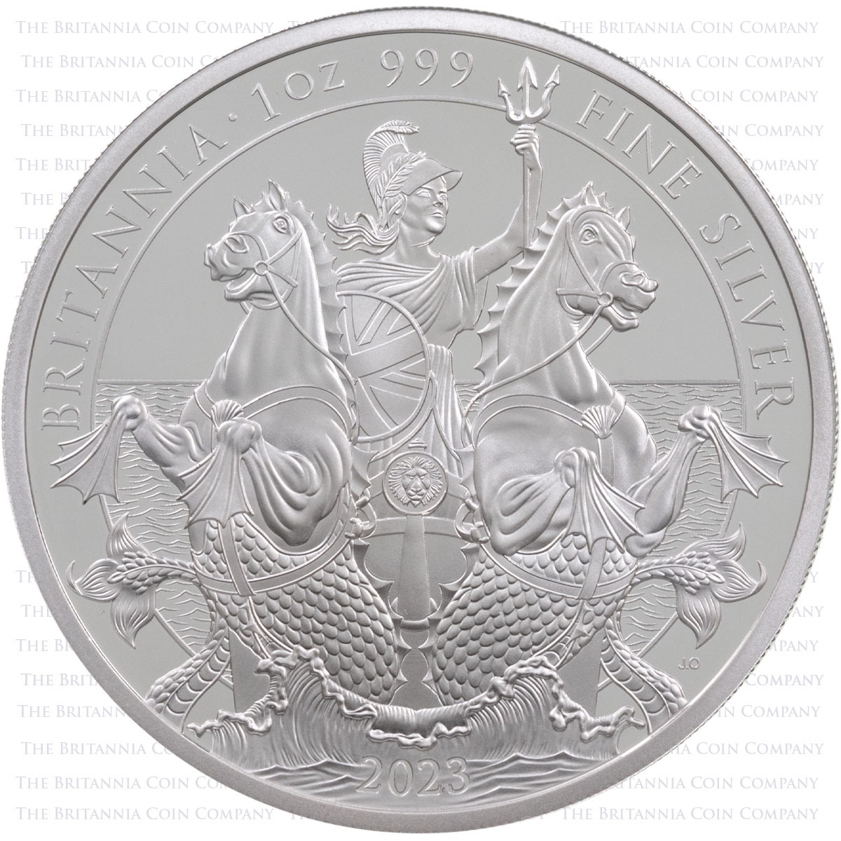 BR23S1 2023 Britannia One Ounce Silver Proof Coin Reverse