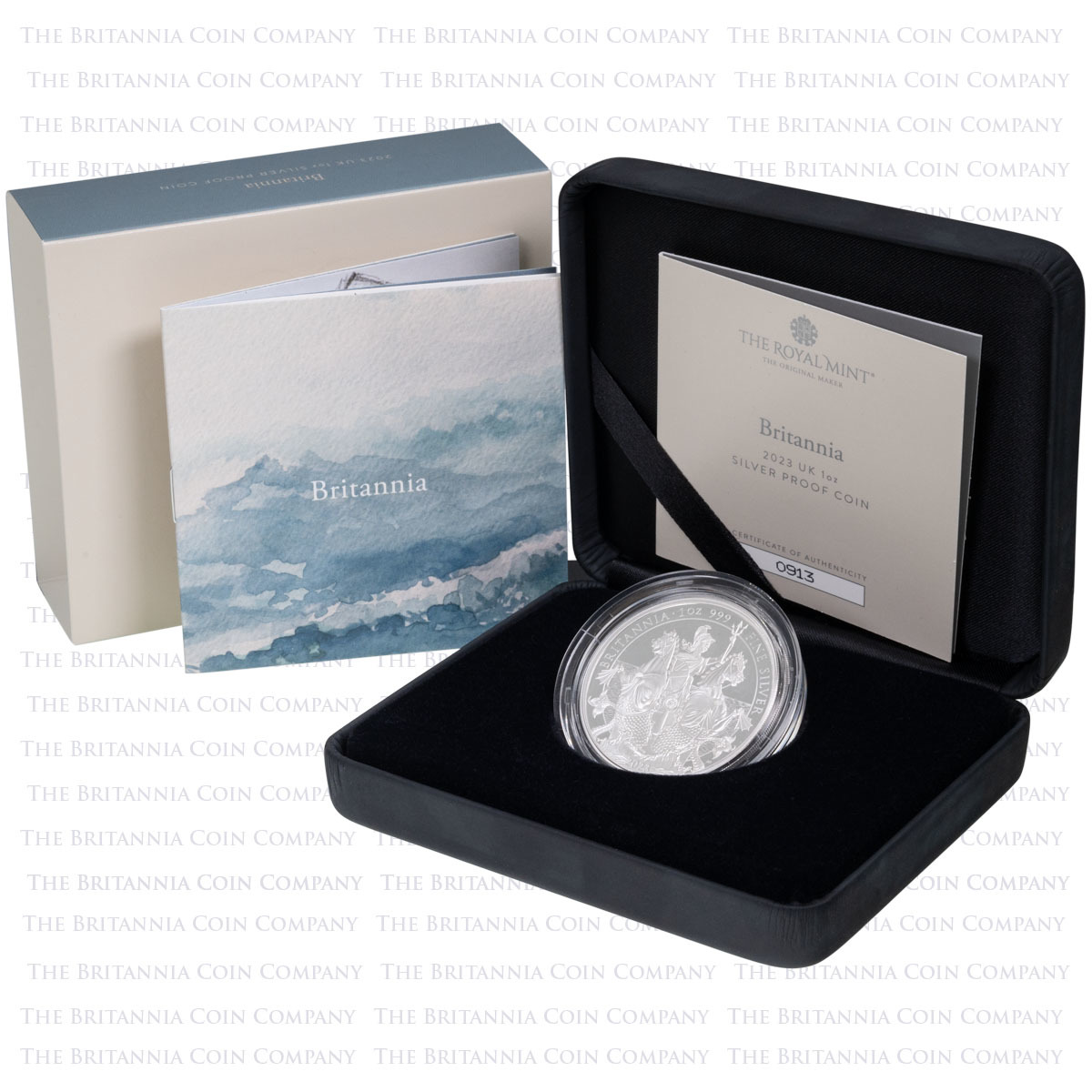 BR23S1 2023 Britannia One Ounce Silver Proof Coin Boxed