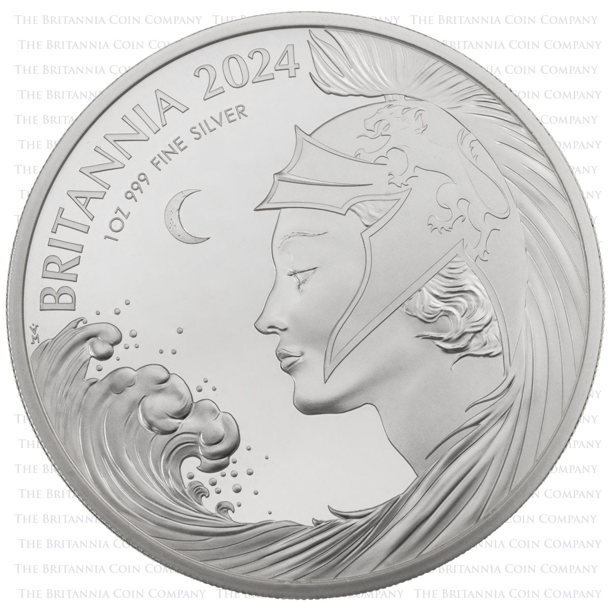 BR24S1 2024 Britannia One Ounce Silver Proof Coin Reverse