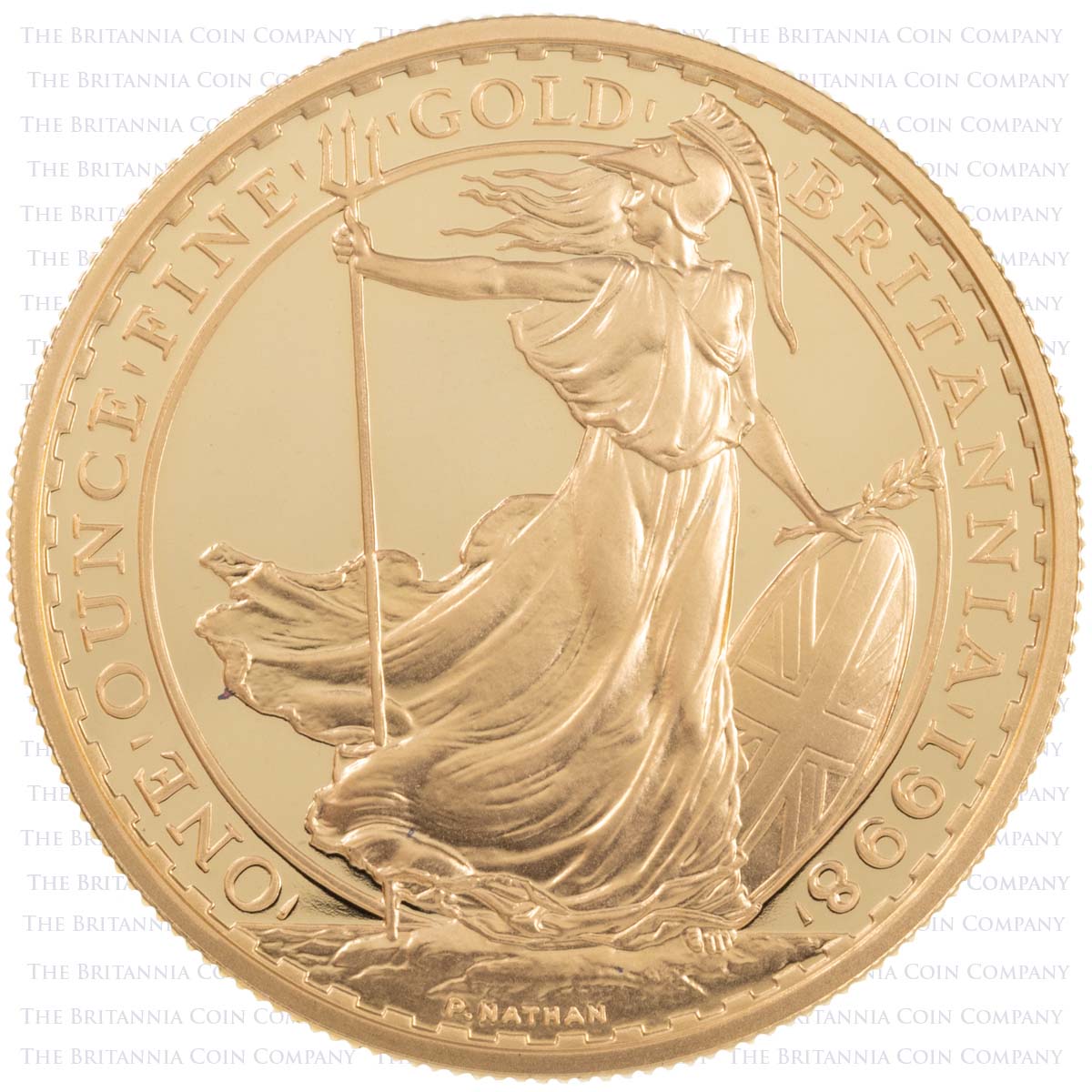 1998 Gold Proof Four Coin Britannia Set 1oz Reverse