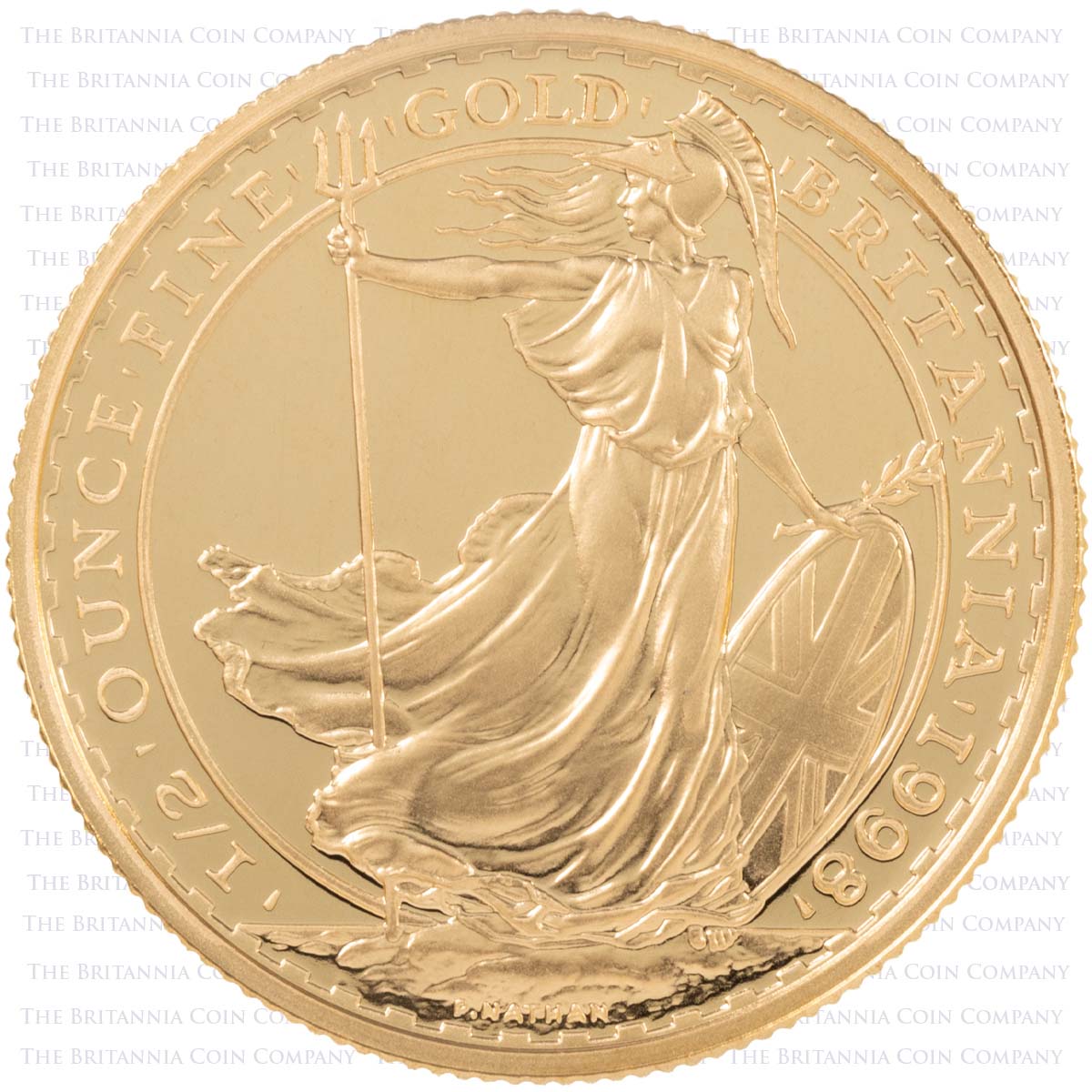 1998 Gold Proof Four Coin Britannia Set 1/2oz Reverse