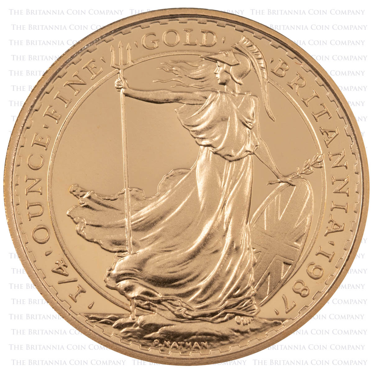 1987 Britannia Gold Proof Two-Coin Set Reverse