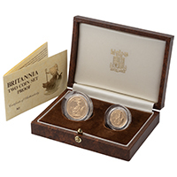 1987 Britannia Gold Proof Two-Coin Set Thumbnail