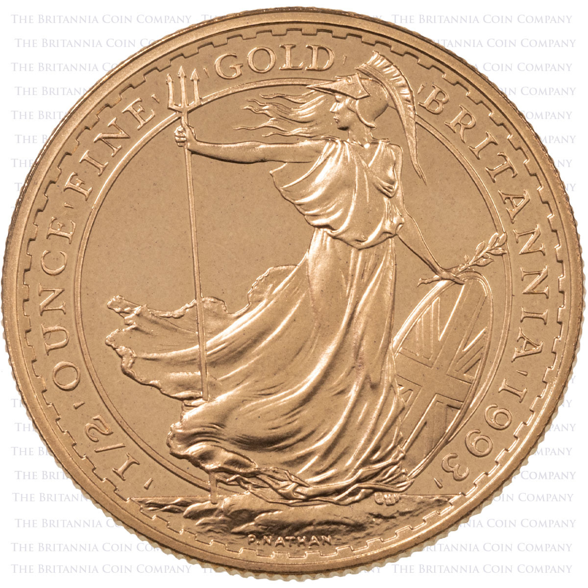 1987 Gold Proof Four Coin Britannia Set 1/10oz Reverse