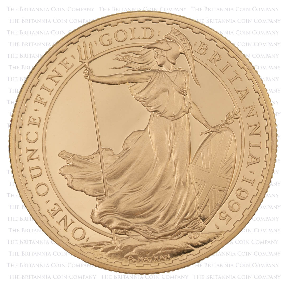 BR954G 1995 Britannia Four Coin Gold Proof Set Reverse