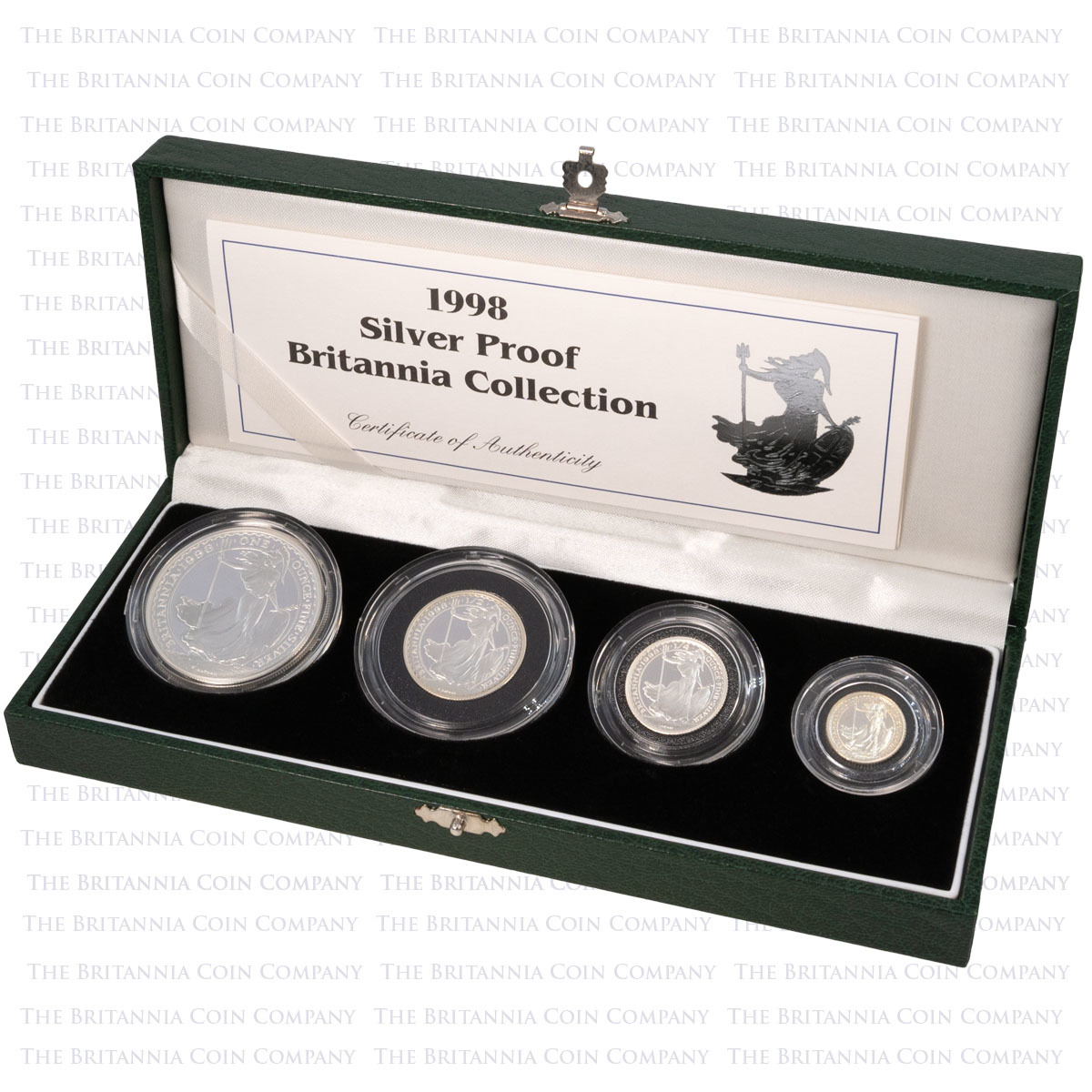 1998 Britannia Four Coin Silver Proof Set Boxed