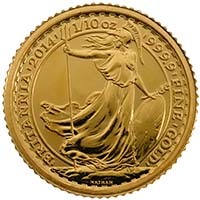 1/10 Ounce Gold Britannia Post 2013 24 Carat (Best Value) Thumbnail