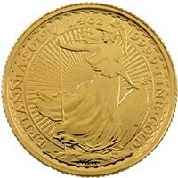 1/4oz 24 Carat 99.99% .9999 Gold Britannias 2013- (Best Value)  Thumbnail
