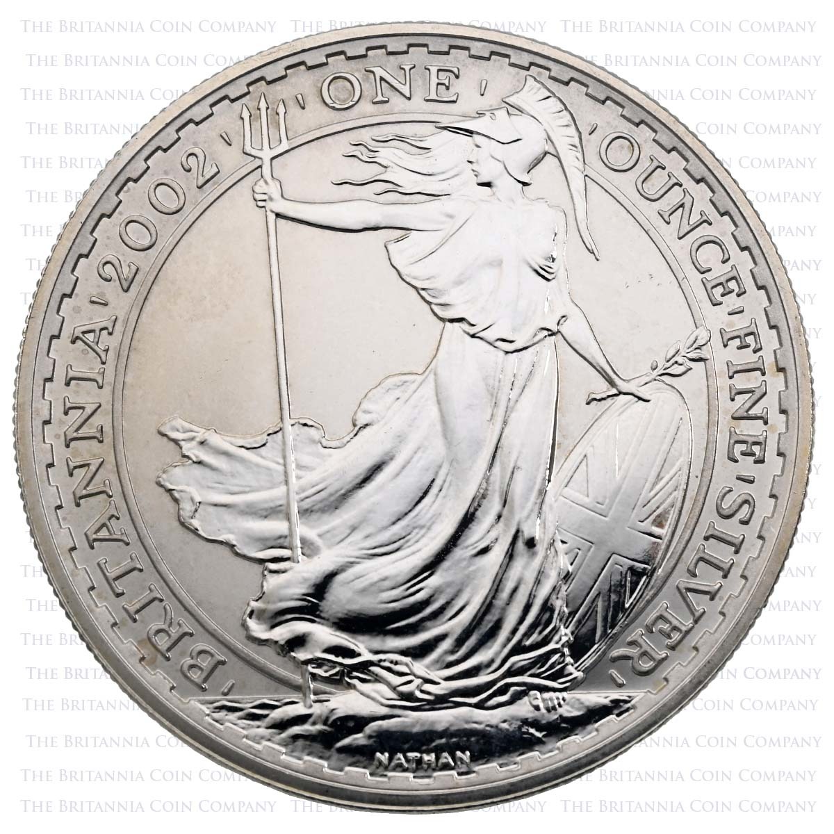 2002 Britannia 1oz Silver Bullion Reverse
