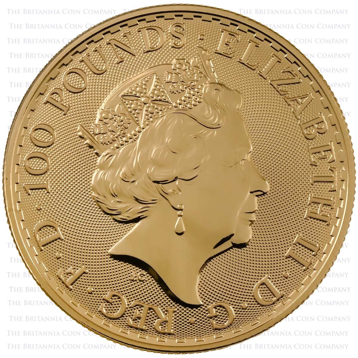 2021 Britannia One Ounce Gold Bullion Coin Obverse