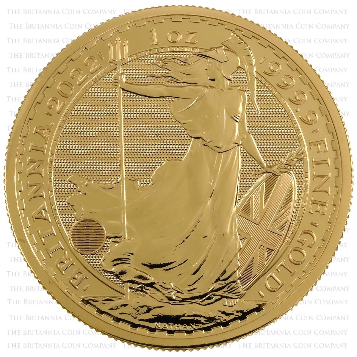 UKBGB221C 2022 Britannia One Ounce Gold Bullion Coin Reverse