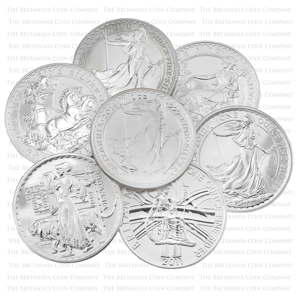 1oz Silver Britannias (Choose Your Date) Coins