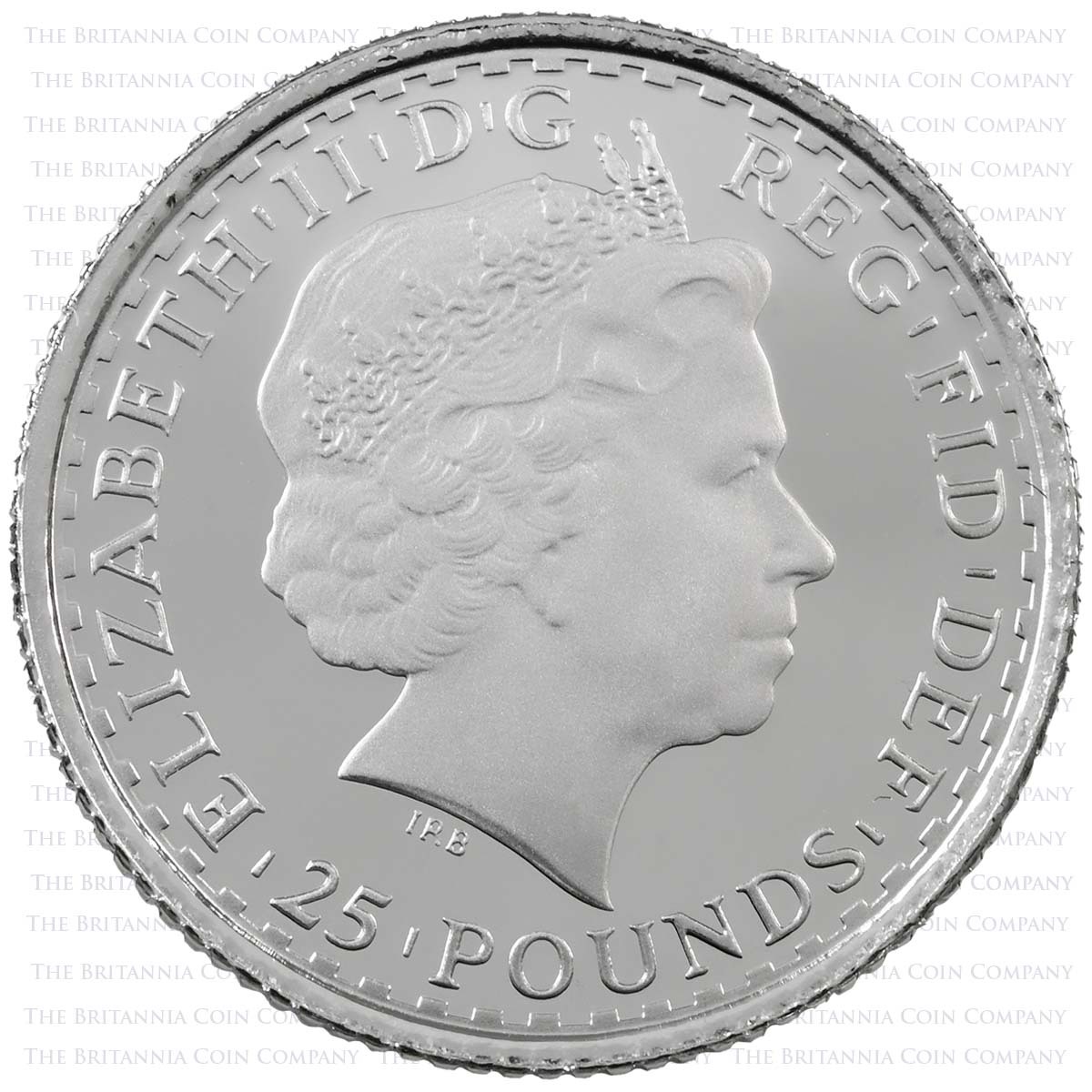 BR08QOPT 2008 Britannia Quarter Ounce Platinum Proof Obverse