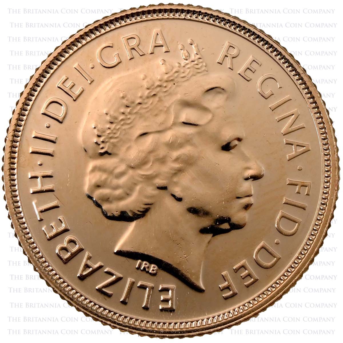 2010 Gold Full Sovereign Elizabeth II Bullion Coin Obverse