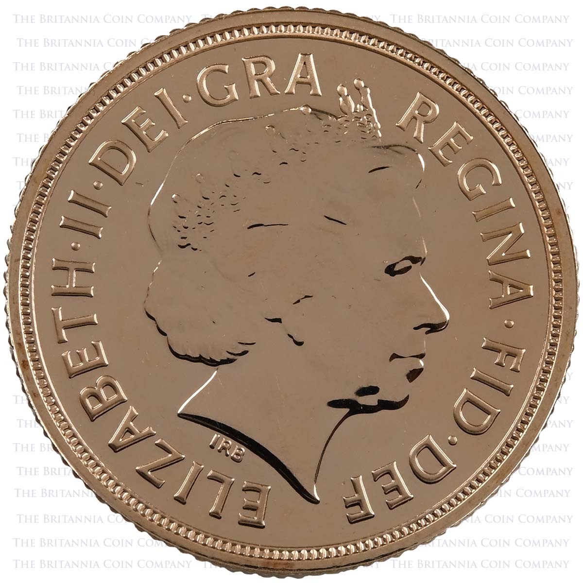 2014 Gold Full Sovereign Elizabeth II Bullion Coin Obverse