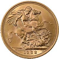 1962 Full Gold Bullion Sovereign Thumbnail