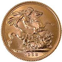 1968 Full Gold Bullion Sovereign Thumbnail