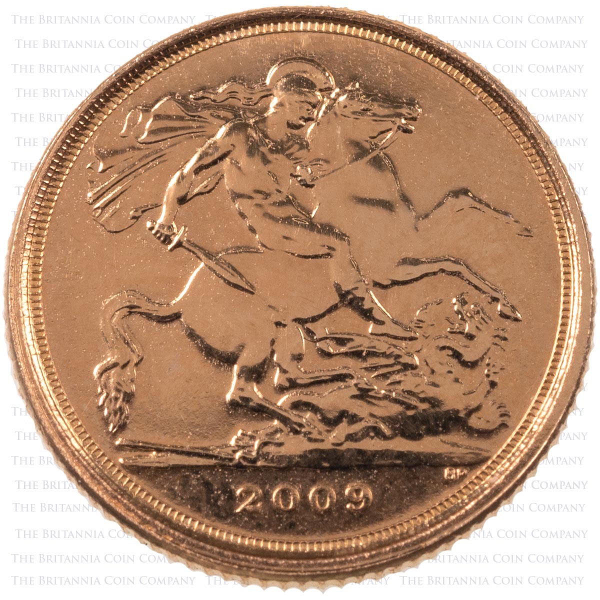 2009 Queen Elizabeth II Gold Bullion Quarter Sovereign Reverse