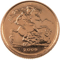 2009 Queen Elizabeth II Gold Bullion Quarter Sovereign Thumbnail