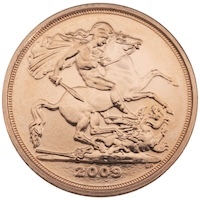 2009 Quarter Sovereign Gold Bullion Coin Thumbnail