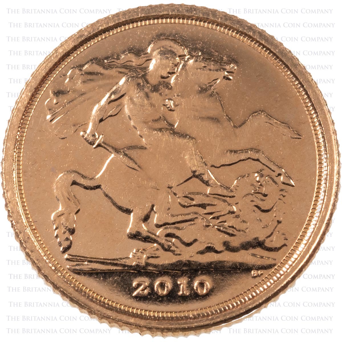 2010 Queen Elizabeth II Gold Bullion Quarter Sovereign Reverse