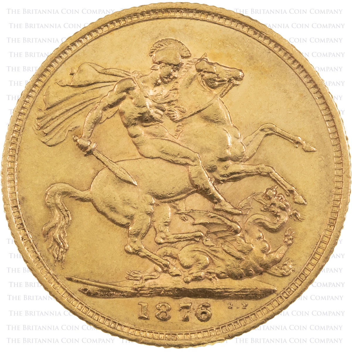 Victoria 'Young Head' (St. George) Full Gold Sovereigns Reverse