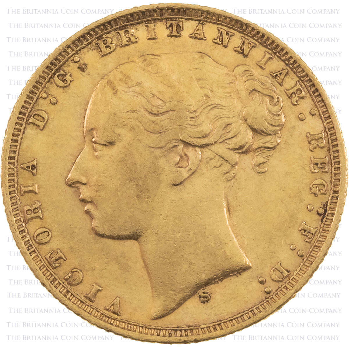 Victoria 'Young Head' (St. George) Full Gold Sovereigns Obverse