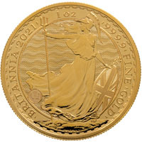 One Ounce 24 Carat Gold Mixed-Date Britannia Bullion Coins (Best Value) Thumbnail