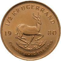 Half Ounce Gold Mixed-Date South African Krugerrand Bullion Coins (Best Value) Thumbnail