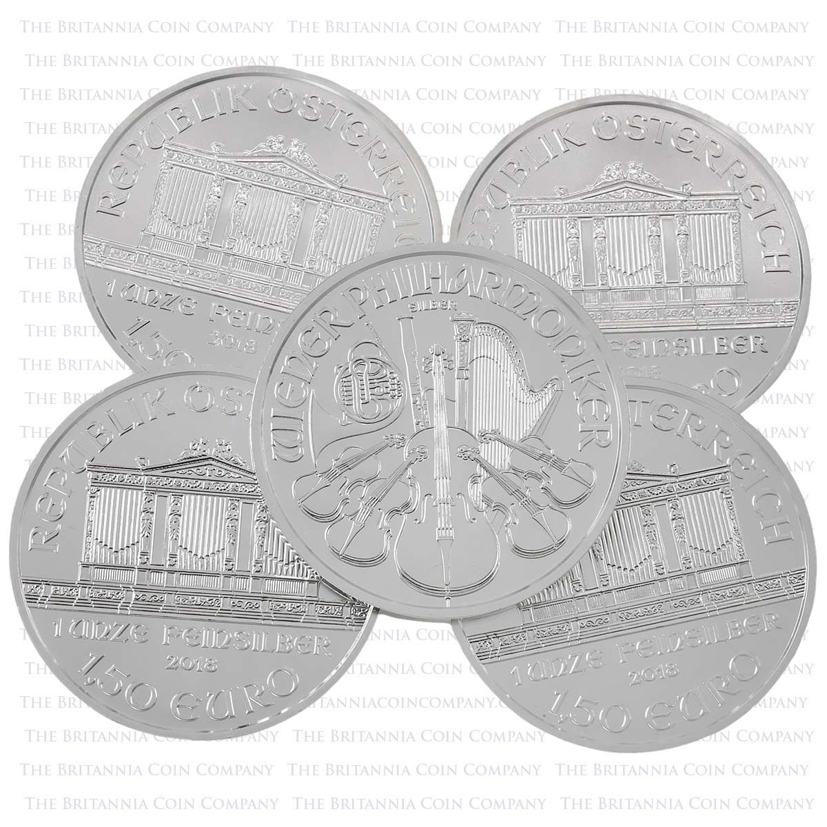 Philharmonic One Ounce Silver Bullion Austrian Coin Group