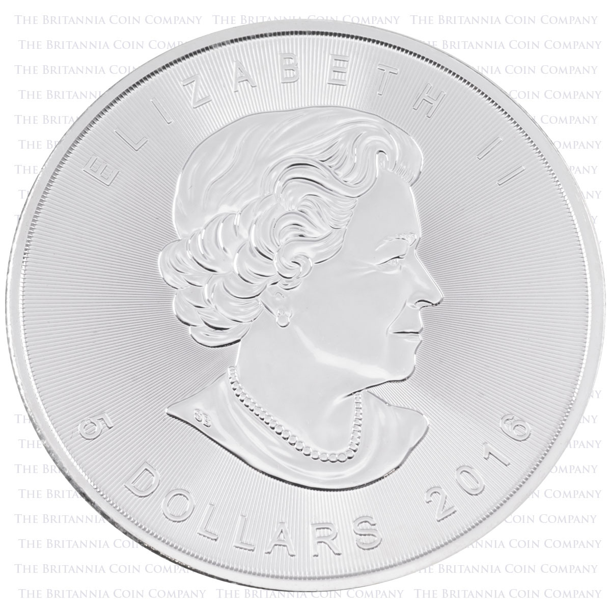 CA16MS1 2016 Maple Leaf One Ounce Silver Canadian Bullion Coin obverse design