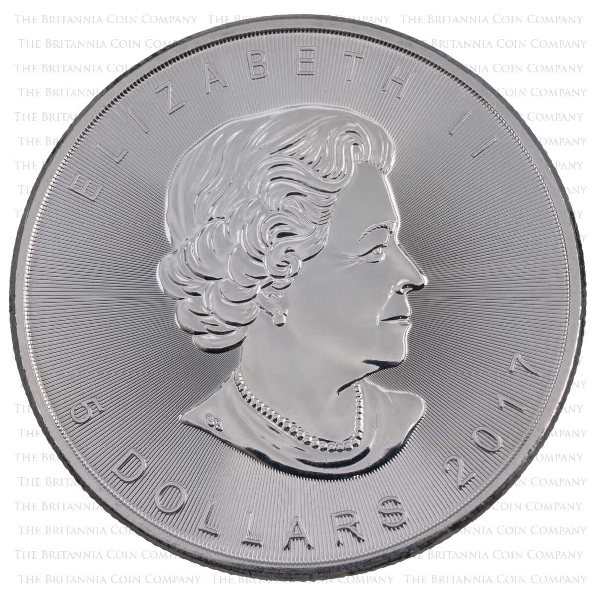 CA17MS1 2017 Maple Leaf One Ounce Silver Canadian Bullion Coin obverse side