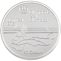 CA75SA10 1975 Sailing Ten Dollars Silver Proof Canadian Coin thumbnail