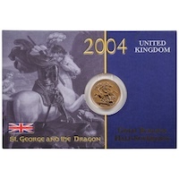 2004 Gold Half Sovereign Elizabeth II Bullion Coin Carded Thumbnail