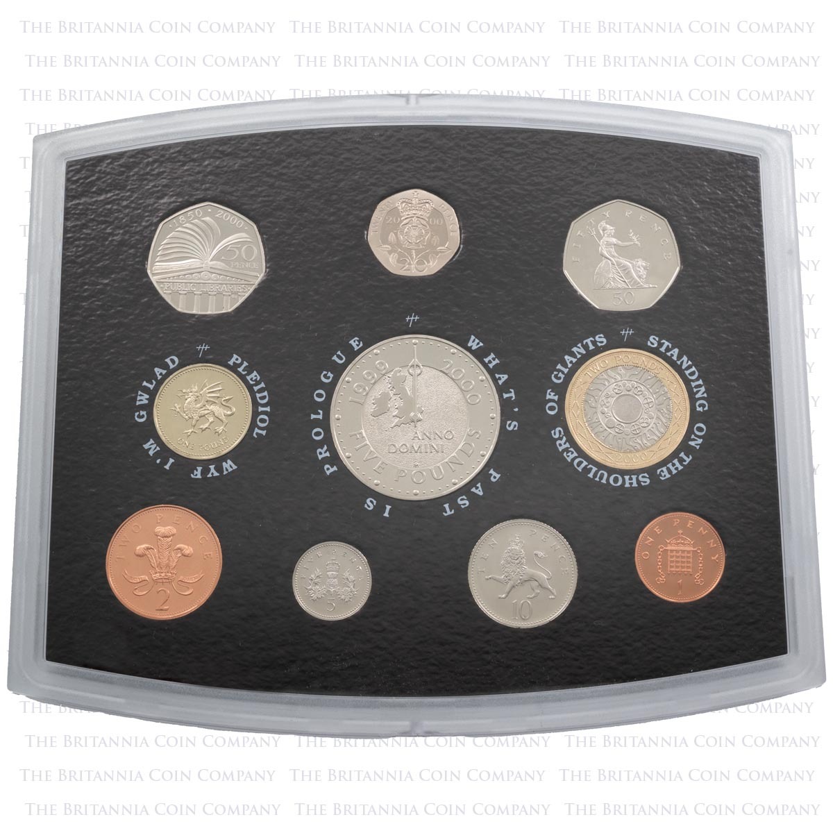 D00E 2000 Executive 10-Coin UK Annual Set reverse designs