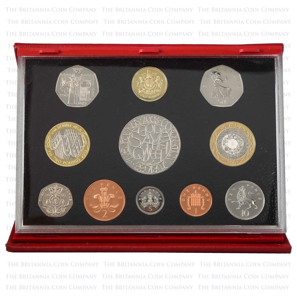 2003 Deluxe Proof 11-Coin UK Annual Set