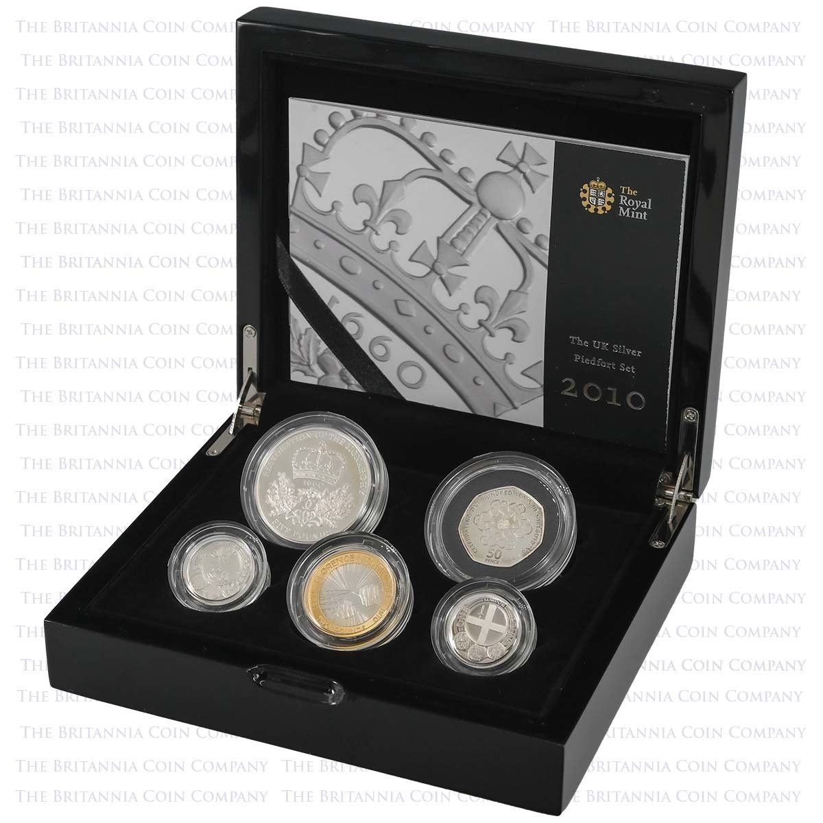 D10PFCS 2010 UK Piedfort Silver Proof Annual Set Boxed