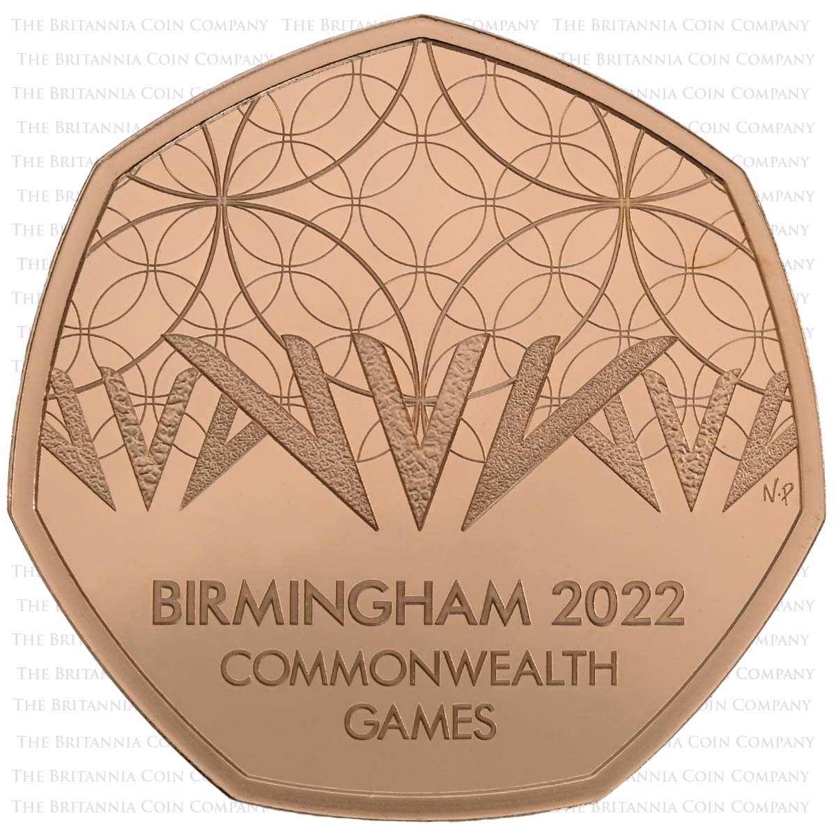 D22GP 2022 Annual 5 Coin Gold Proof Set Platinum Jubilee Birmingham Commonwealth Games 50p