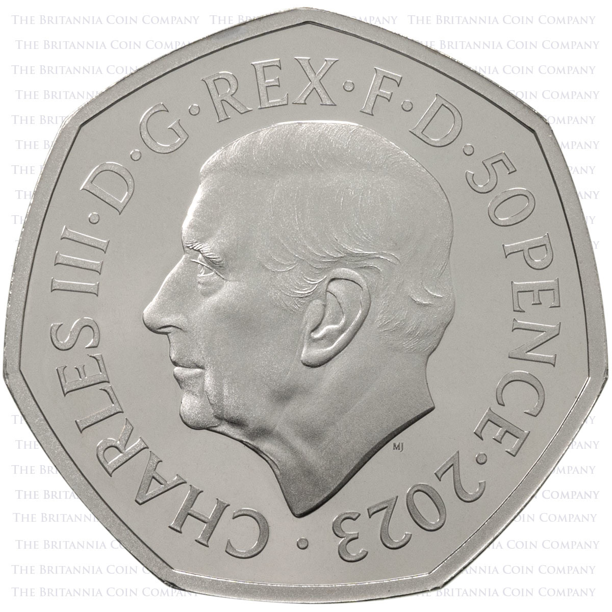 D23CPM 2023 UK Commemorative Premium Proof Annual Five Coin Set NHS 50p Obverse