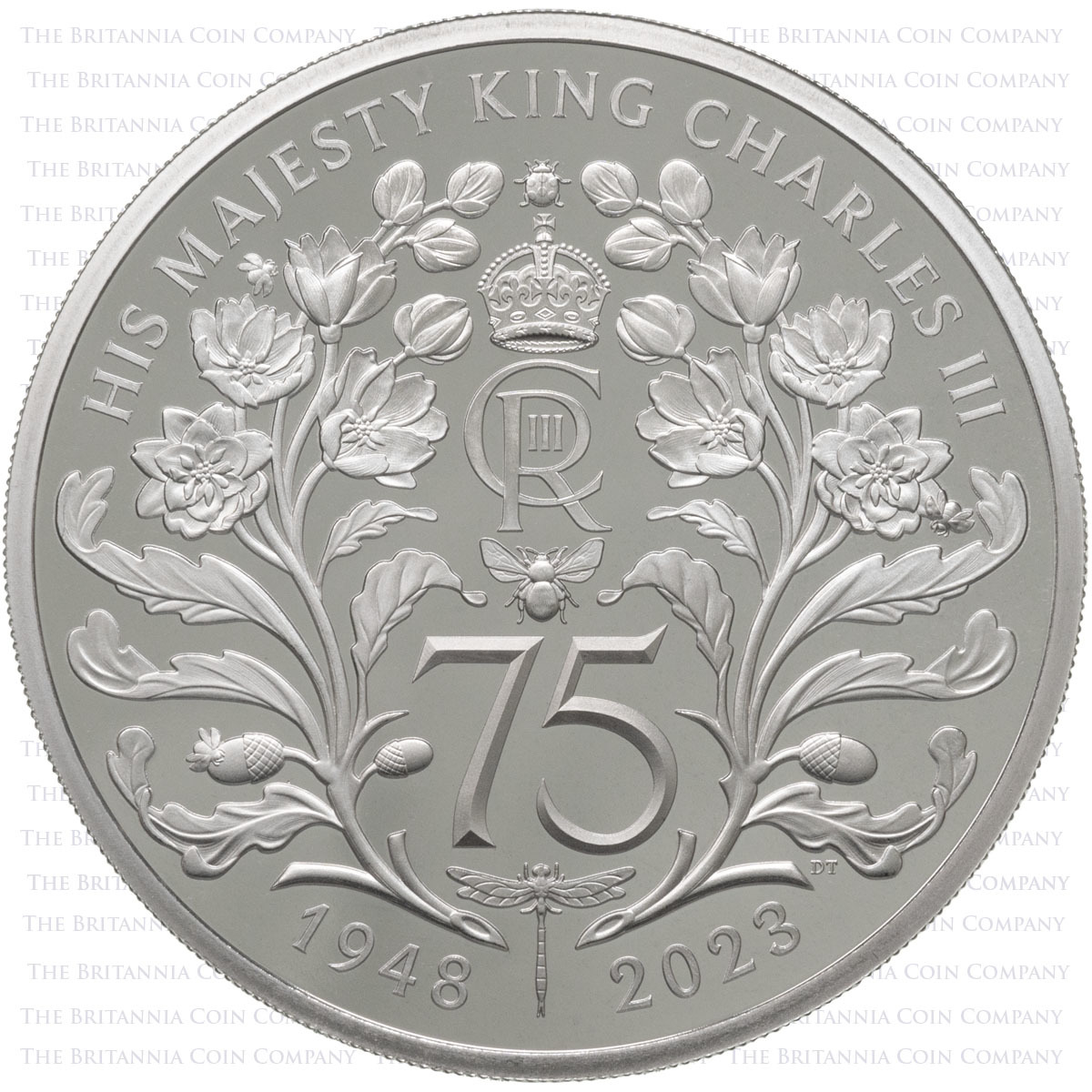 D23CPM 2023 UK Commemorative Premium Proof Annual Five Coin Set Birthday Five Pound Reverse