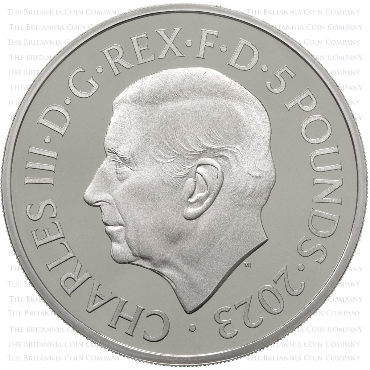 D23CPM 2023 UK Commemorative Premium Proof Annual Five Coin Set Birthday Five Pound Obverse
