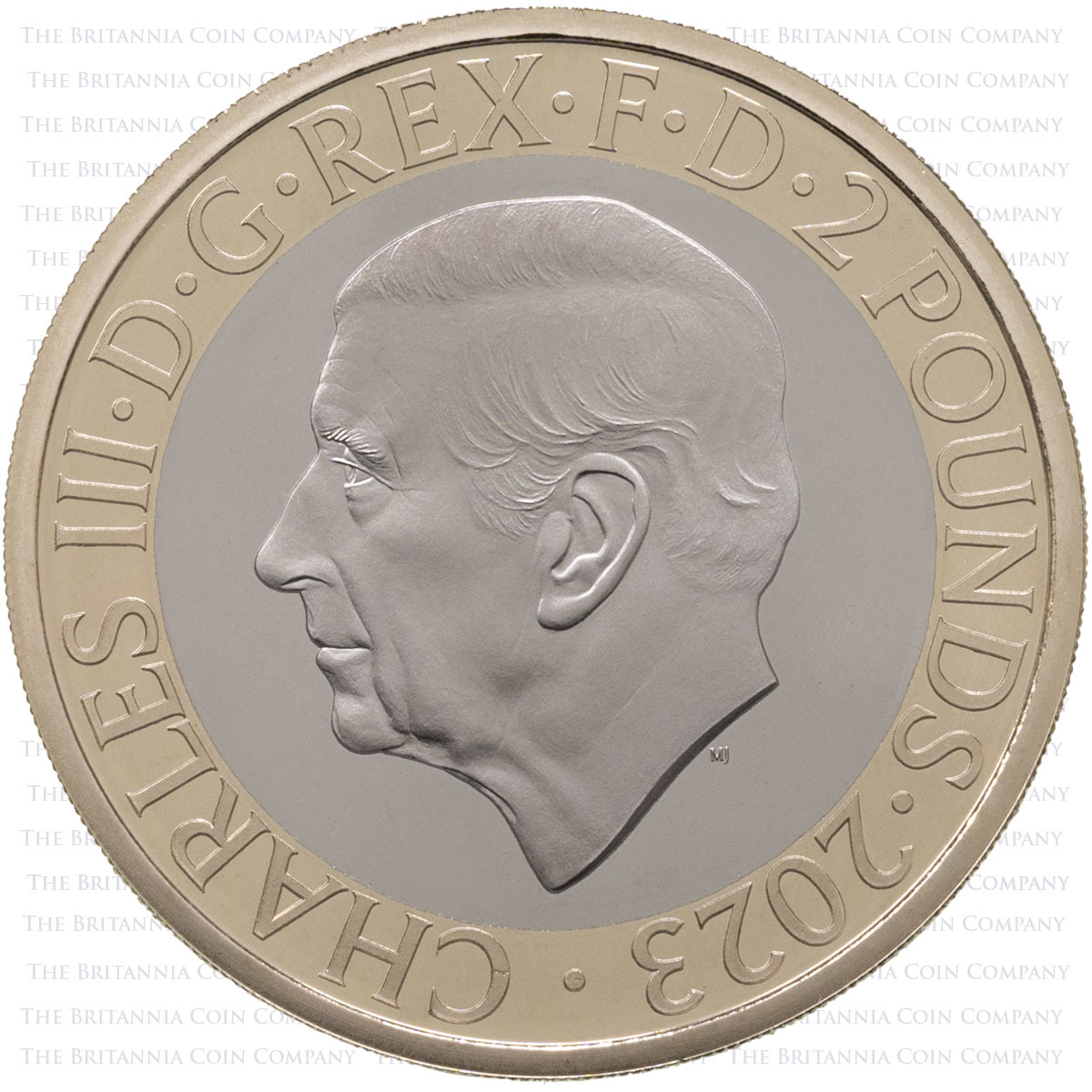 D23CPM 2023 UK Commemorative Premium Proof Annual Five Coin Set Tolkien Two Pound Obverse