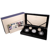 D23PFCS 2023 UK Piedfort Silver Proof Commemorative Five Coin Annual Set Thumbnail